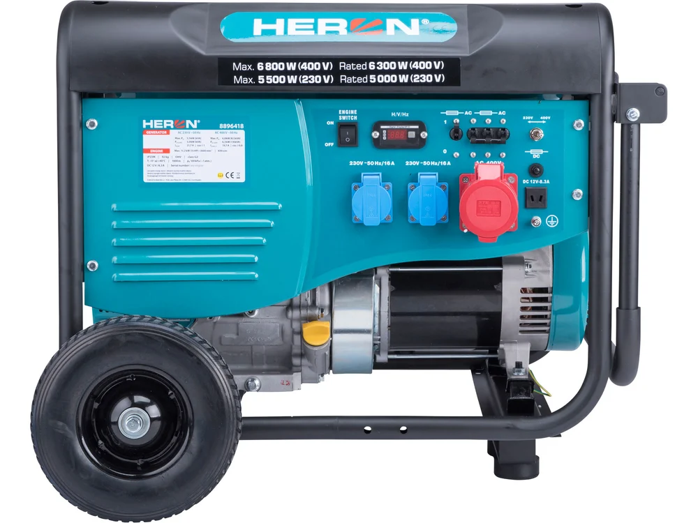 Elektrocentrála rámová benzínová EGM 68 AVR-3, 400V/230V, 6,8kW/5,5kW, 15HP 8896418