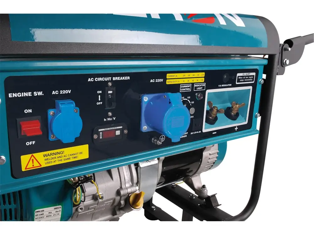 Elektrocentrála benzínová so zváračkou EWH 220, 220A, 5,5kW, 230V, zváračka 220A, HERON 8896310