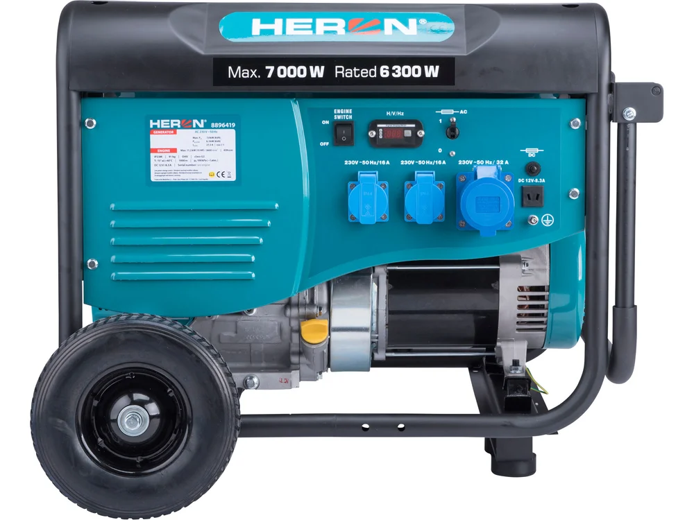 Elektrocentrála rámová benzínová, 7,0kW, 230V 8896419