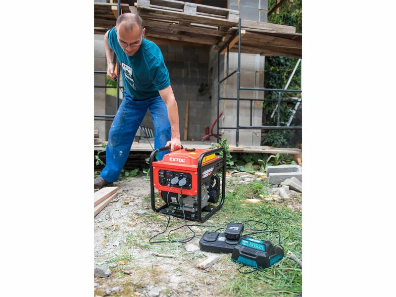 Elektrocentrála invertorová rámová 1F, 3,5kW, 7HP, ručný štart, EXTOL PREMIUM, 8895550