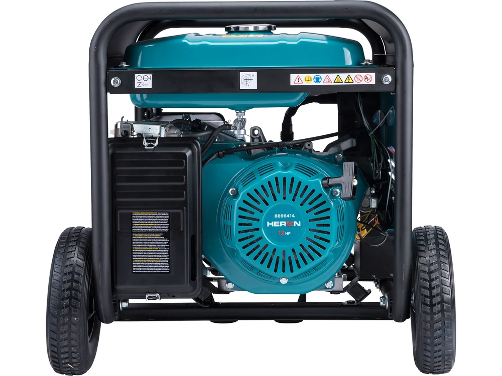 Elektrocentrála rámová benzínová, 6,8kW, 400V, elektrický štart Heron 8896420