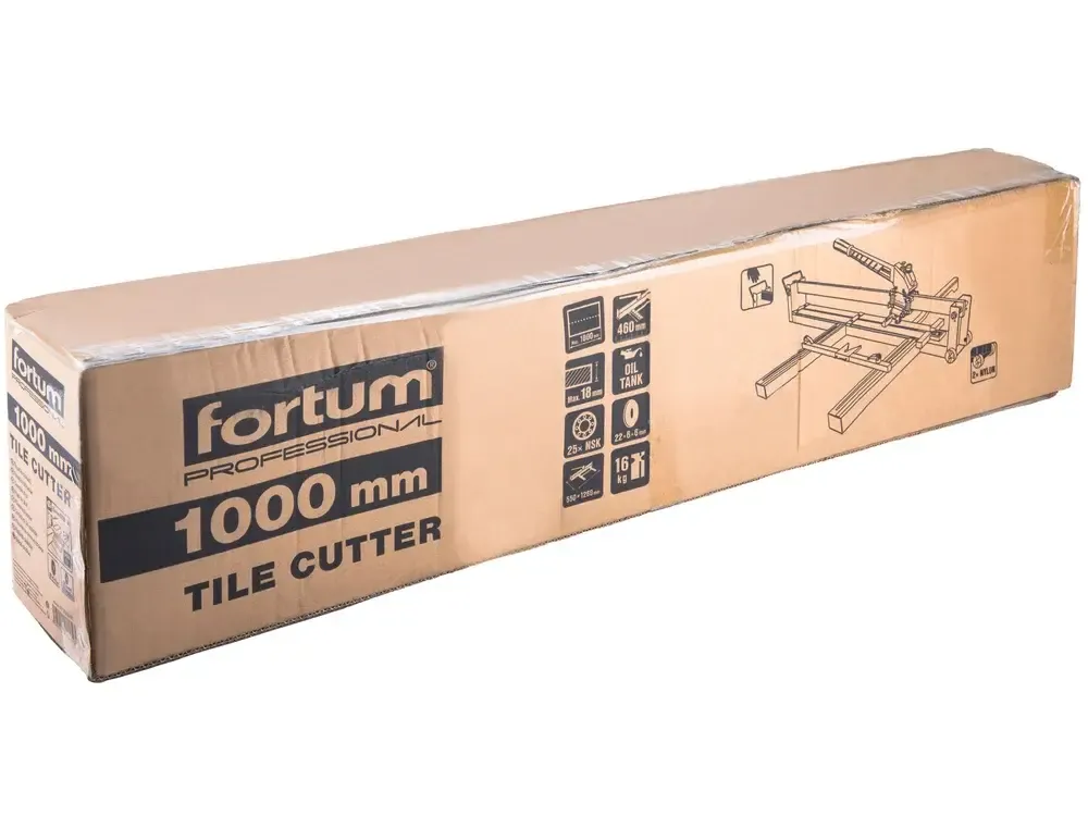 Rezačka na dlažbu kompaktná, 1000mm, 25 priemyselných ložísk, FORTUM 4770841