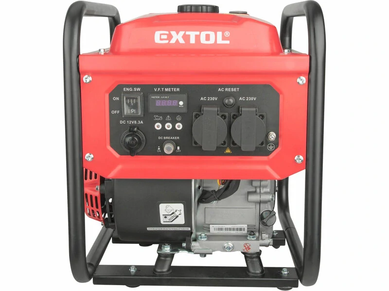 Elektrocentrála invertorová rámová 1F, 3,5kW, 7HP, ručný štart, EXTOL PREMIUM, 8895550